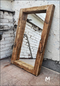 Chunky Framed - Dark Oak Finish Rustic Mirror